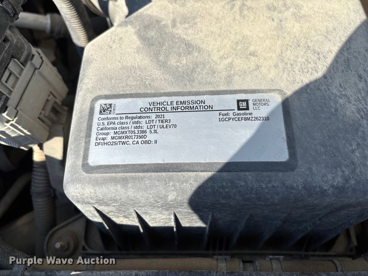 image for item FB3395 2021 Chevrolet Silverado 1500 Crew Cab pickup truck