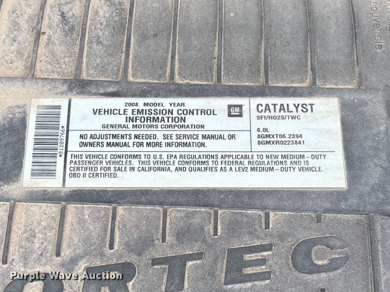 image for item FB3400 2008 Chevrolet Express 3500 van