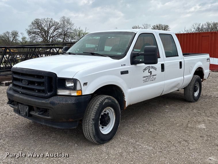 image for item FB3435 2002 Ford F250 Super Duty Crew Cab pickup truck