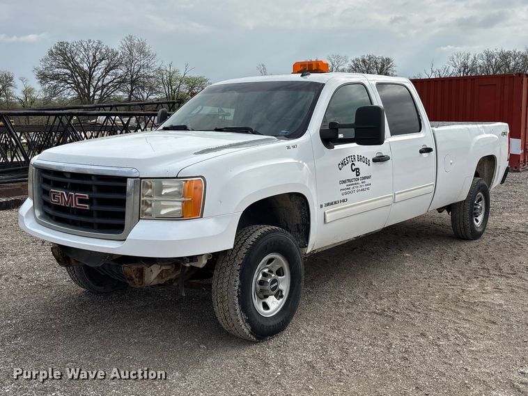 image for item FB3436 2008 GMC Sierra 3500HD Crew Cab pickup truck