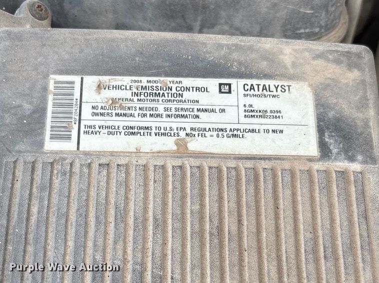 image for item FB3436 2008 GMC Sierra 3500HD Crew Cab pickup truck