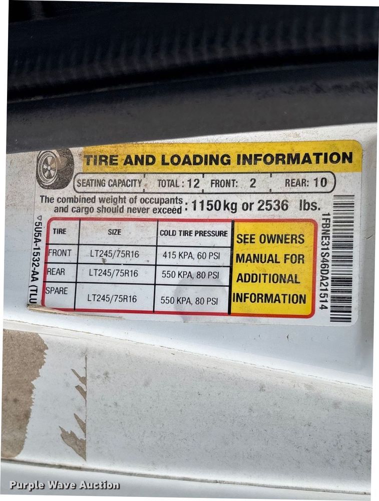 image for item FB3437 2006 Ford E350 van