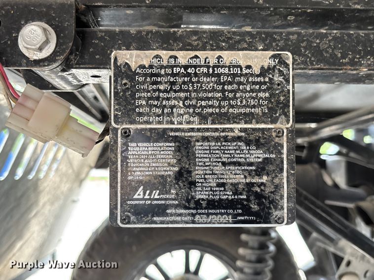 image for item FB3447 2021 Liangzi Rover 200 golf cart