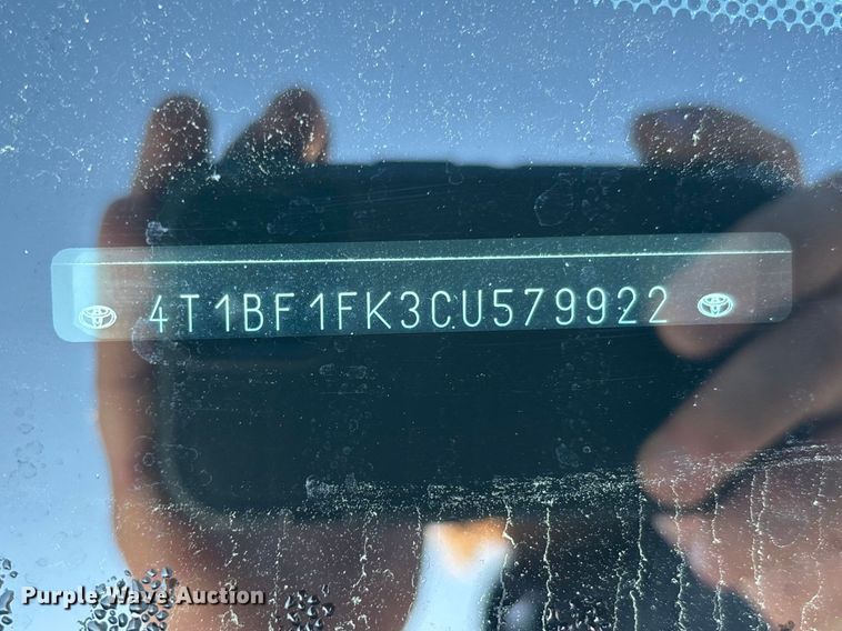 image for item FB3460 2012 Toyota Camry 