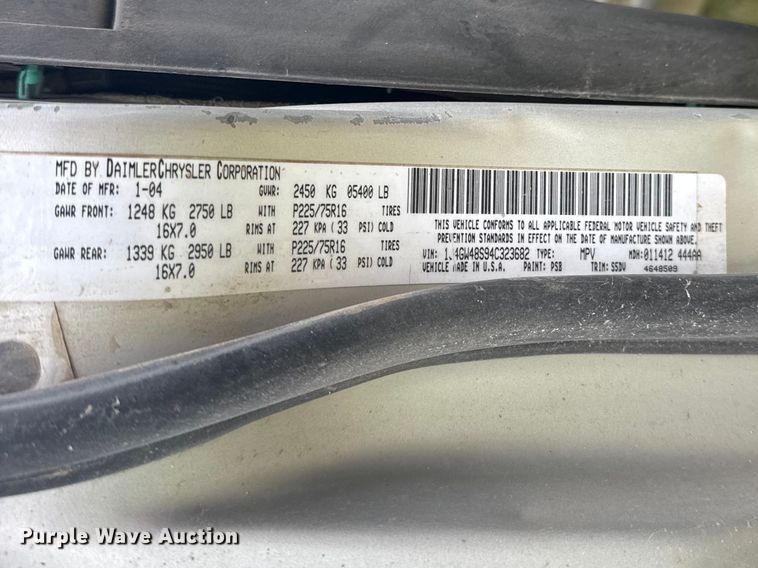 image for item FB7253 2004 Jeep Grand Cherokee SUV