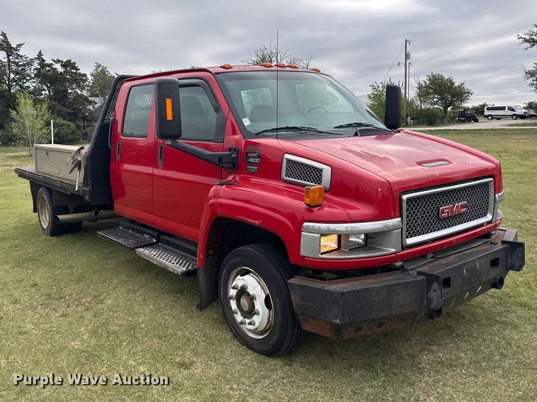 image for item FB7259 2004 GMC C4500 flatbed truck