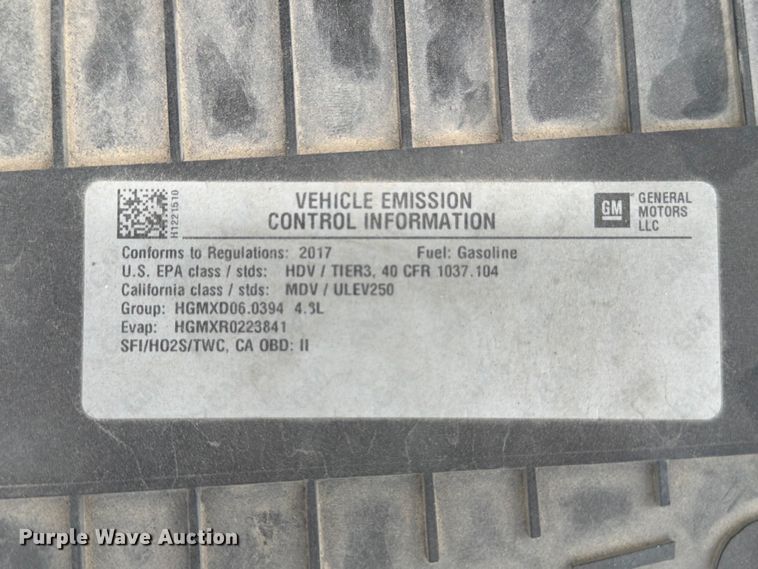 image for item FB8116 2017 Chevrolet Express van