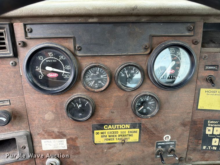 image for item FB8119 1997 Peterbilt 330 dumpster carrier truck