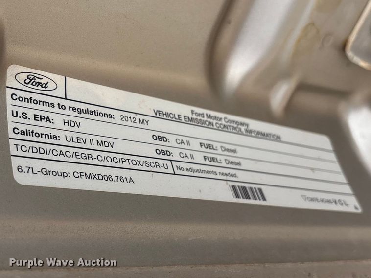 image for item FC2081 2012 Ford F250 Crew Cab pickup truck