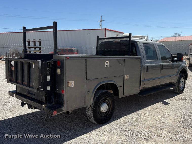 image for item FC2243 2013 Ford F250 Super Duty Crew Cab utility bed pickup truck