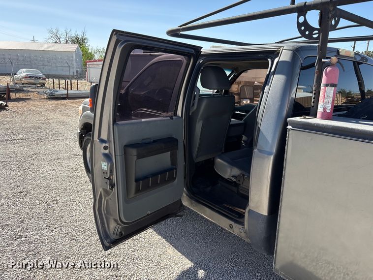 image for item FC2244 2011 Ford F250 Super Duty Crew Cab utility bed pickup truck