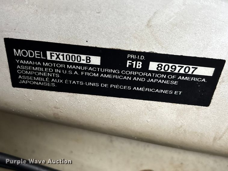 image for item FC4527 2003 Yamaha Jet ski 
