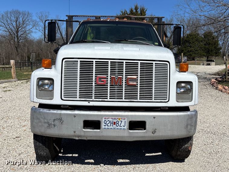 image for item FC4542 1993 GMC C6 dump flatbed truck