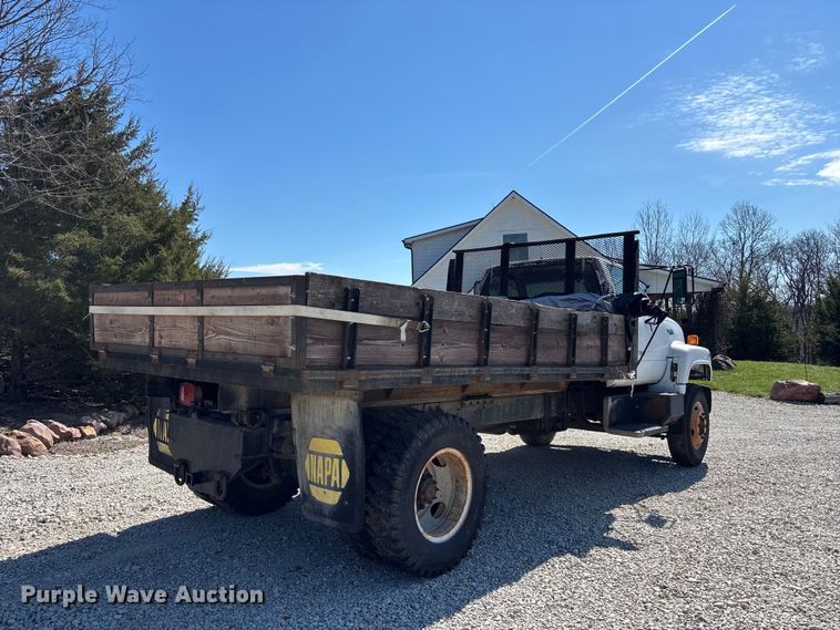 image for item FC4542 1993 GMC C6 dump flatbed truck