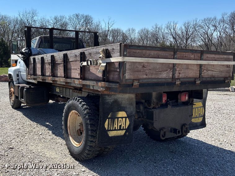 image for item FC4542 1993 GMC C6 dump flatbed truck