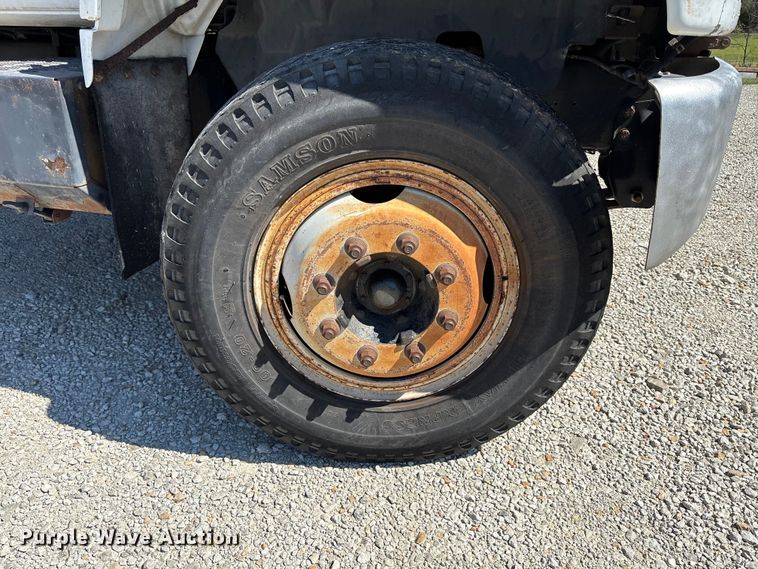 image for item FC4542 1993 GMC C6 dump flatbed truck