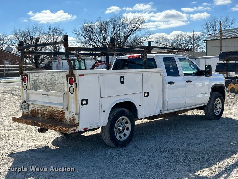 image for item FC5066 2015 GMC Sierra 3500HD Ext. Cab utility bed pickup truck