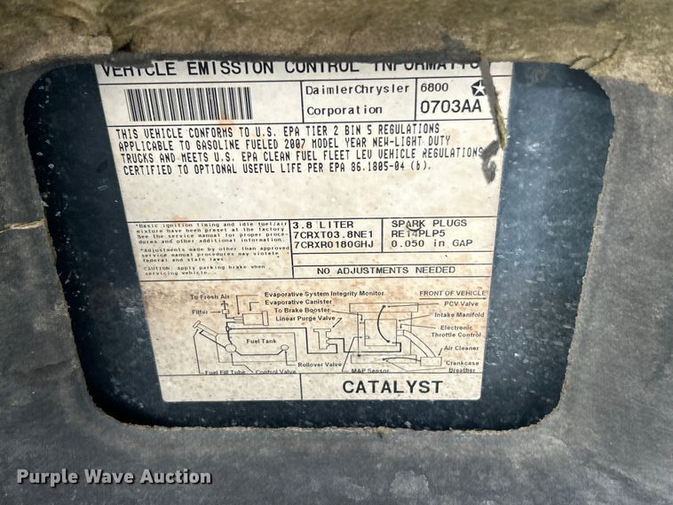 image for item FC5404 2007 Jeep Wrangler SUV