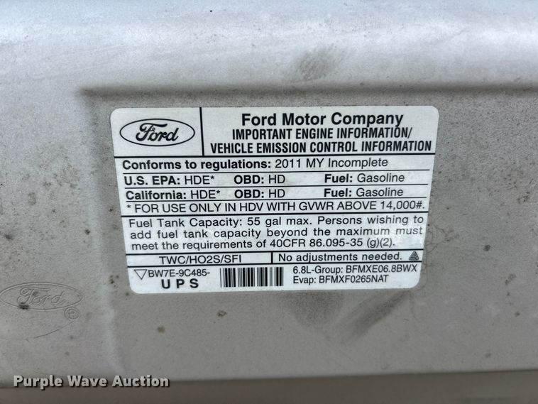 image for item FC5445 2011 Ford E450 Super Duty shuttle bus