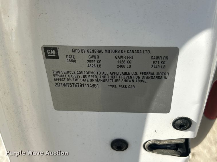 image for item FC5455 2009 Chevrolet Impala  