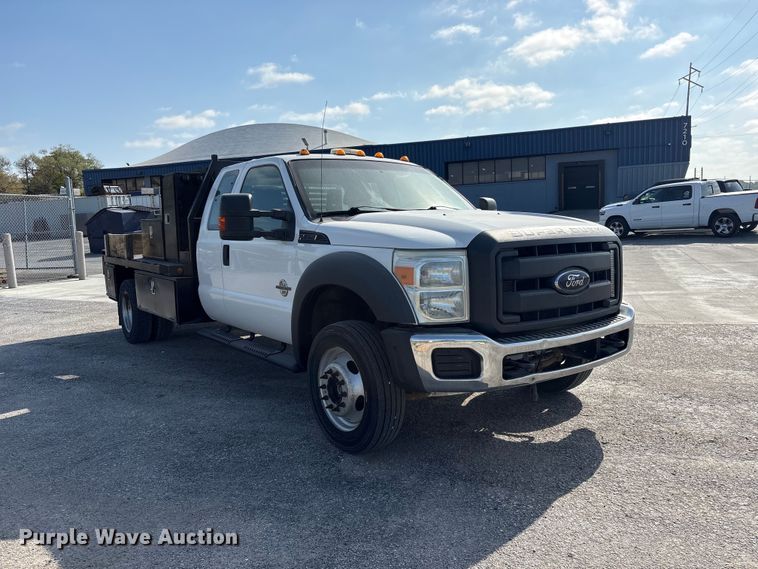 image for item FG2912 2012 Ford F550 Super Duty Ext. Cab flatbed truck
