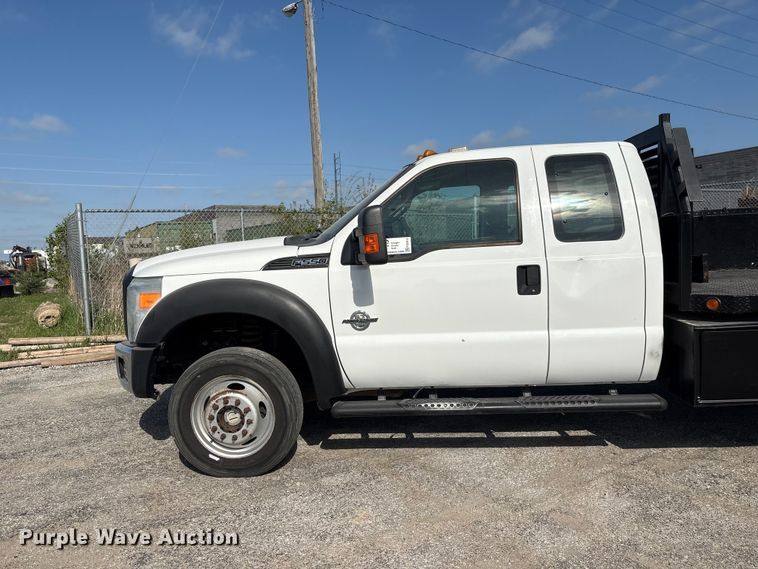 image for item FG2912 2012 Ford F550 Super Duty Ext. Cab flatbed truck