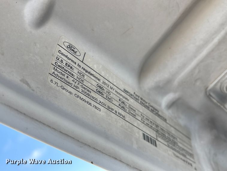 image for item FG2912 2012 Ford F550 Super Duty Ext. Cab flatbed truck