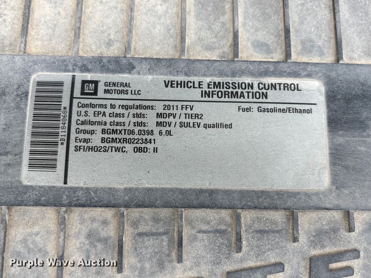 image for item FG2946 2011 GMC Savana van