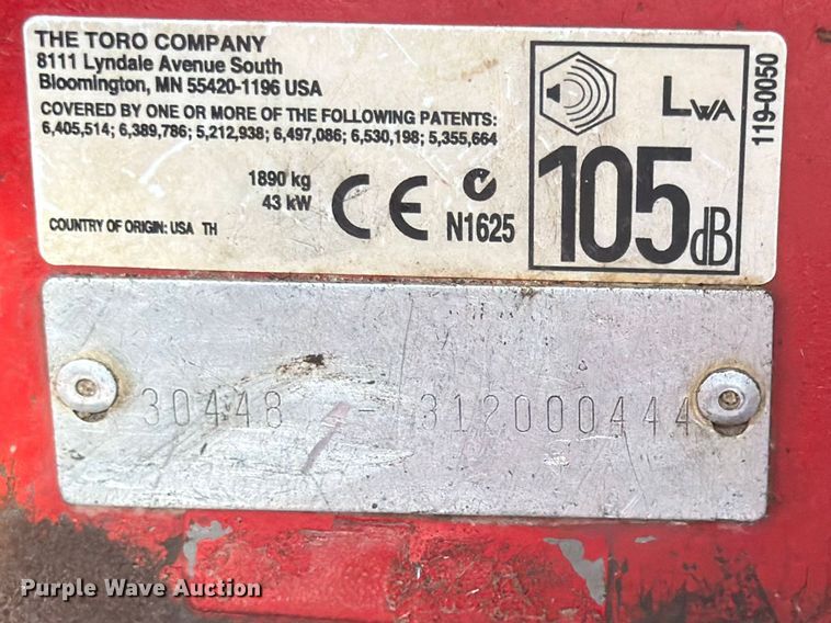 image for item FK0082 Toro Groundsmaster 4000D lawn mower