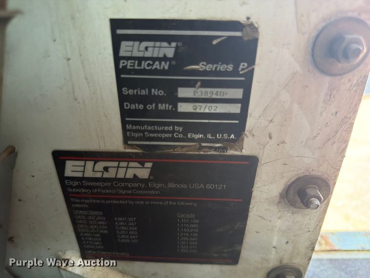 image for item FK0107 2002 Elgin Pelican P Series street sweeper