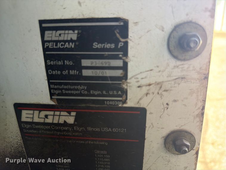 image for item FK0108 2001 Elgin Pelican Series P street sweeper
