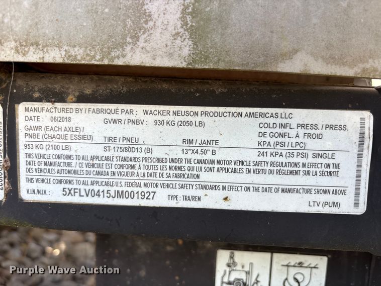 image for item FK1358 2018 Wacker Neuson light plant