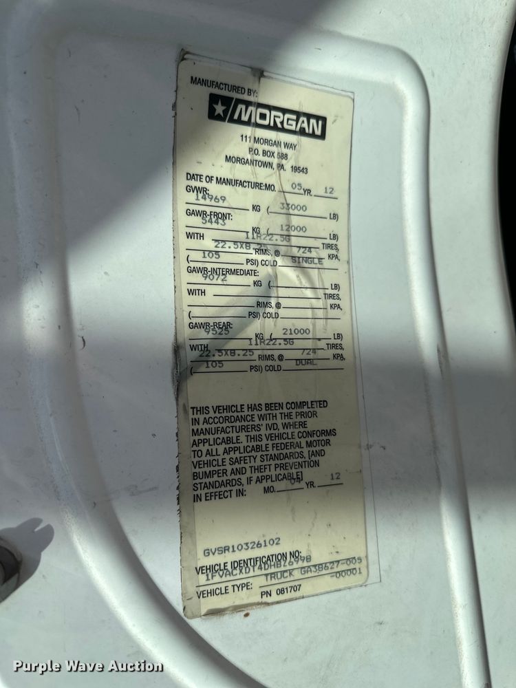 image for item FM7515 2013 Freightliner M2 refrigerated truck