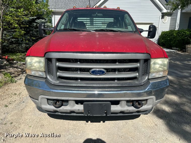 image for item FM7522 2003 Ford F450 Super Duty Crew Cab flatbed truck