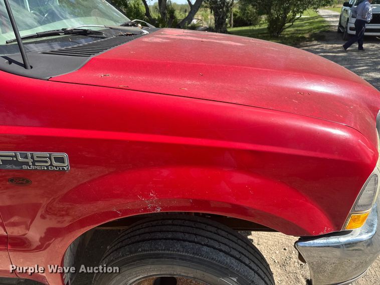 image for item FM7522 2003 Ford F450 Super Duty Crew Cab flatbed truck