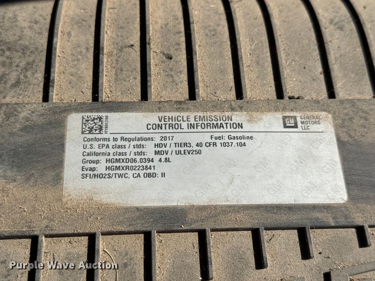 image for item GA9707 2017 GMC Savana 2500 delivery van