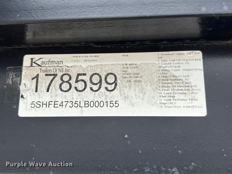image for item MX9098 2020 Kaufman Pro Series EZ 4 car carrier