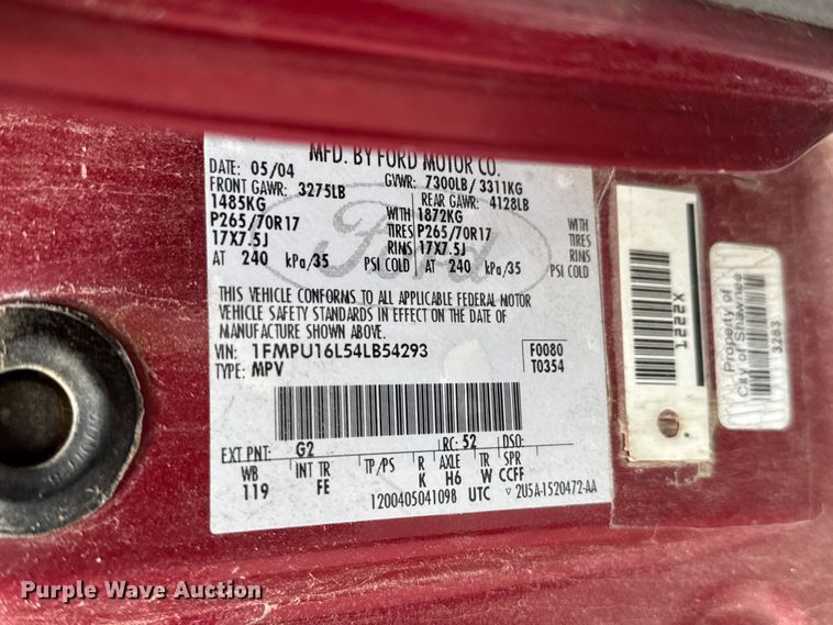 image for item MX9175 2004 Ford Expedition SUV
