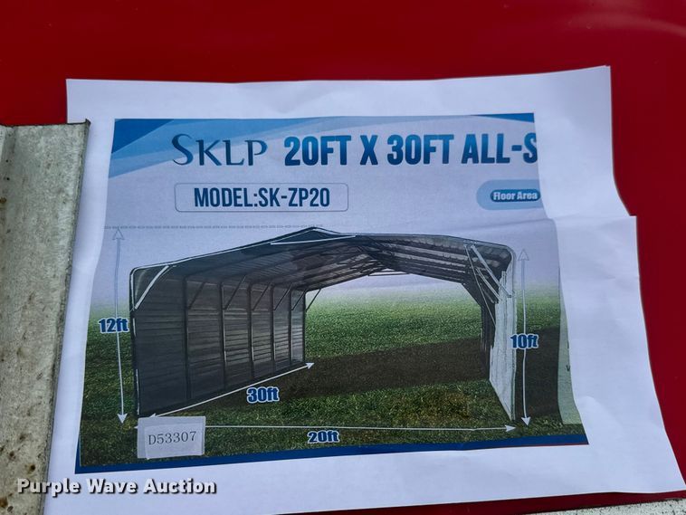 image for item MX9231 SKLP SK-ZP20 steel carport