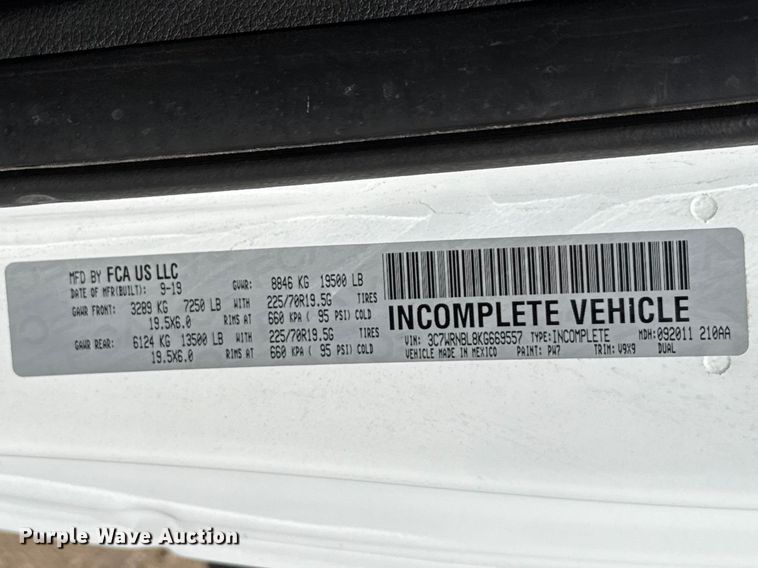 image for item NK9121 2019 RAM 5500 flatbed truck