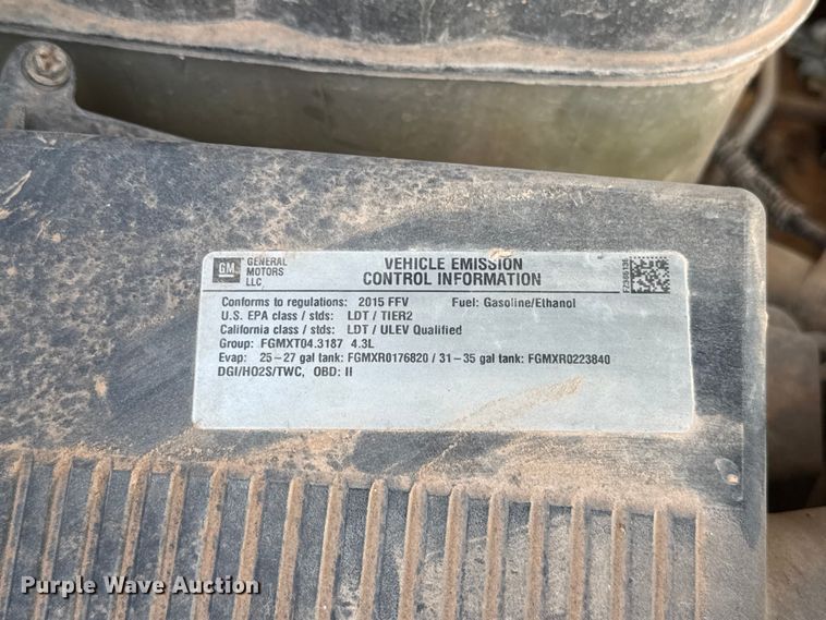 image for item NK9204 2015 Chevrolet Silverado 1500 Ext. Cab pickup truck