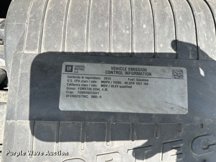 image for item YA3205 2015 GMC Savana G2500 van