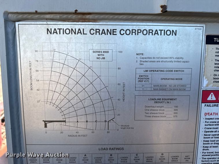 image for item DH1930 2011 Peterbilt 365 crane truck