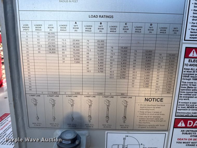 image for item DH1931 2015 Peterbilt 365 crane truck