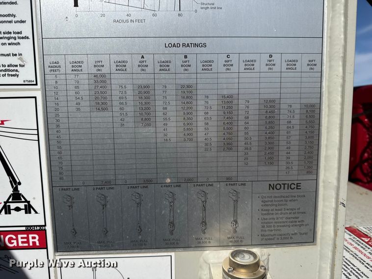 image for item DH1931 2015 Peterbilt 365 crane truck