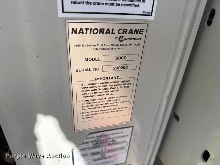 image for item DH1931 2015 Peterbilt 365 crane truck