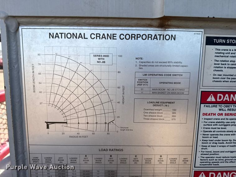 image for item DH1932 2013 Peterbilt 365 crane truck