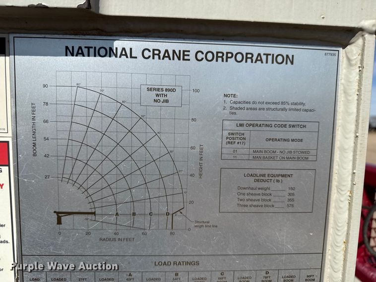 image for item DH1932 2013 Peterbilt 365 crane truck