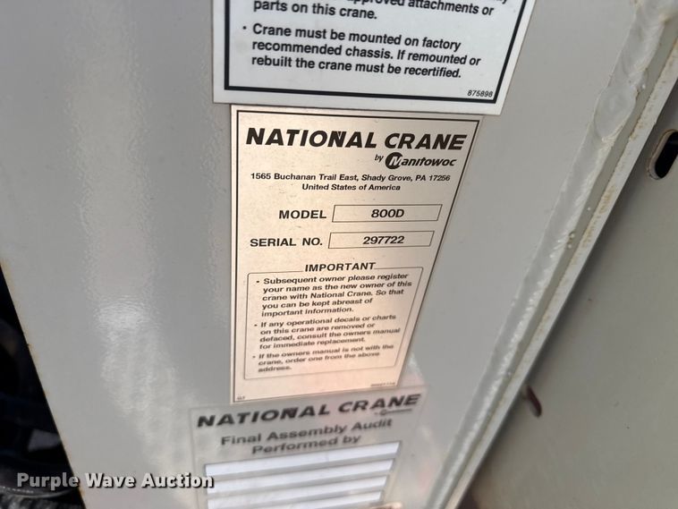 image for item DH1932 2013 Peterbilt 365 crane truck