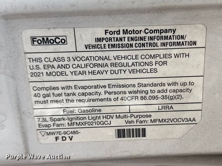 image for item DO8501 2022 Ford E350 Super Duty van with bucket lift